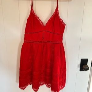 RED LACE DRESS